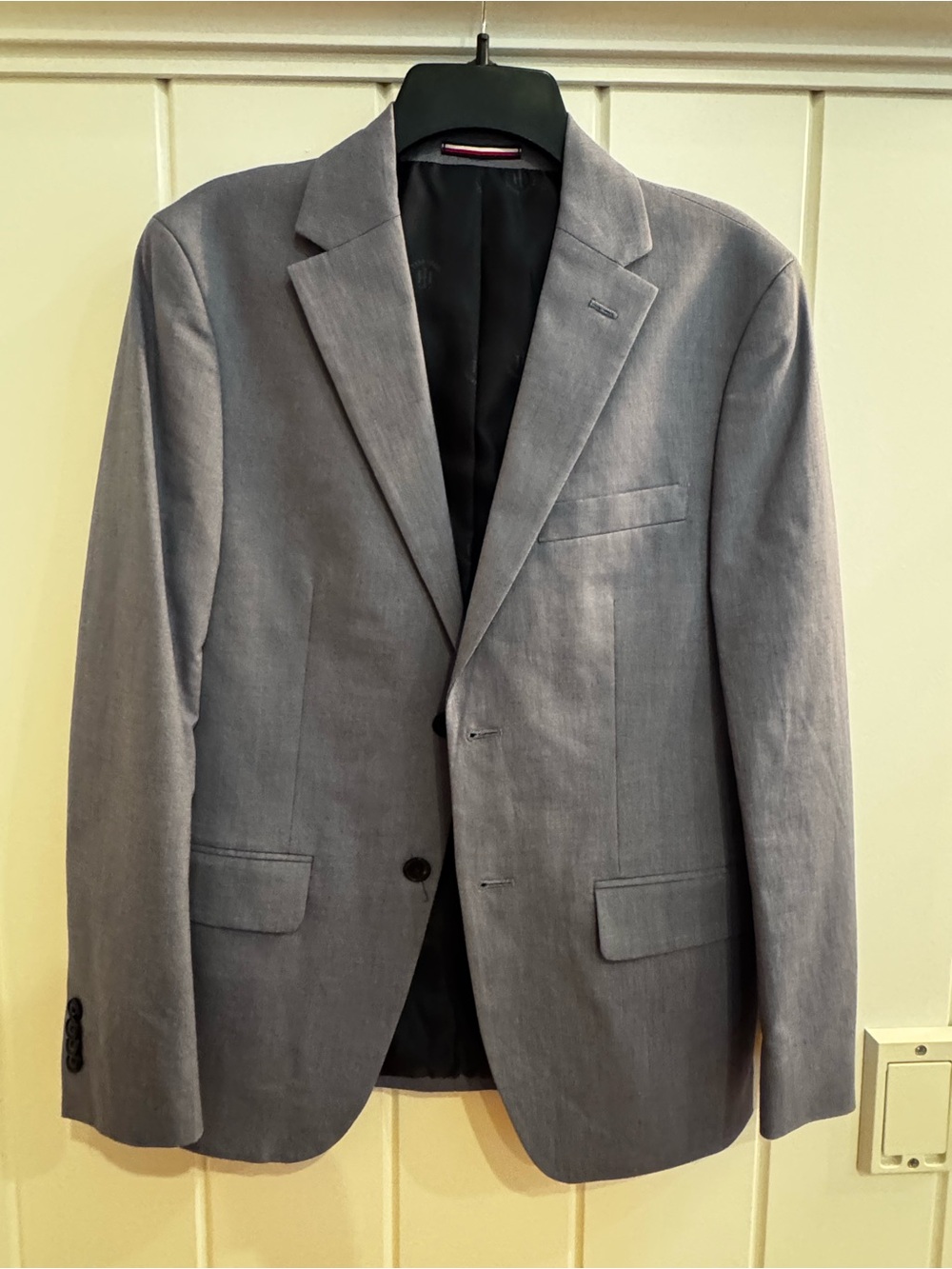 Tommy Hilfiger Light Blue Chambray Single-Breasted Sport Coat